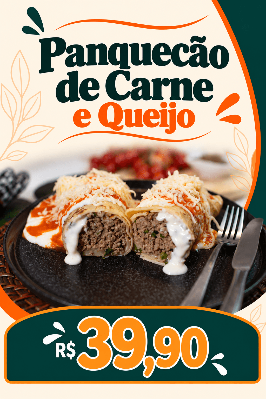 Panquecão de Carne e Queijo (400g)