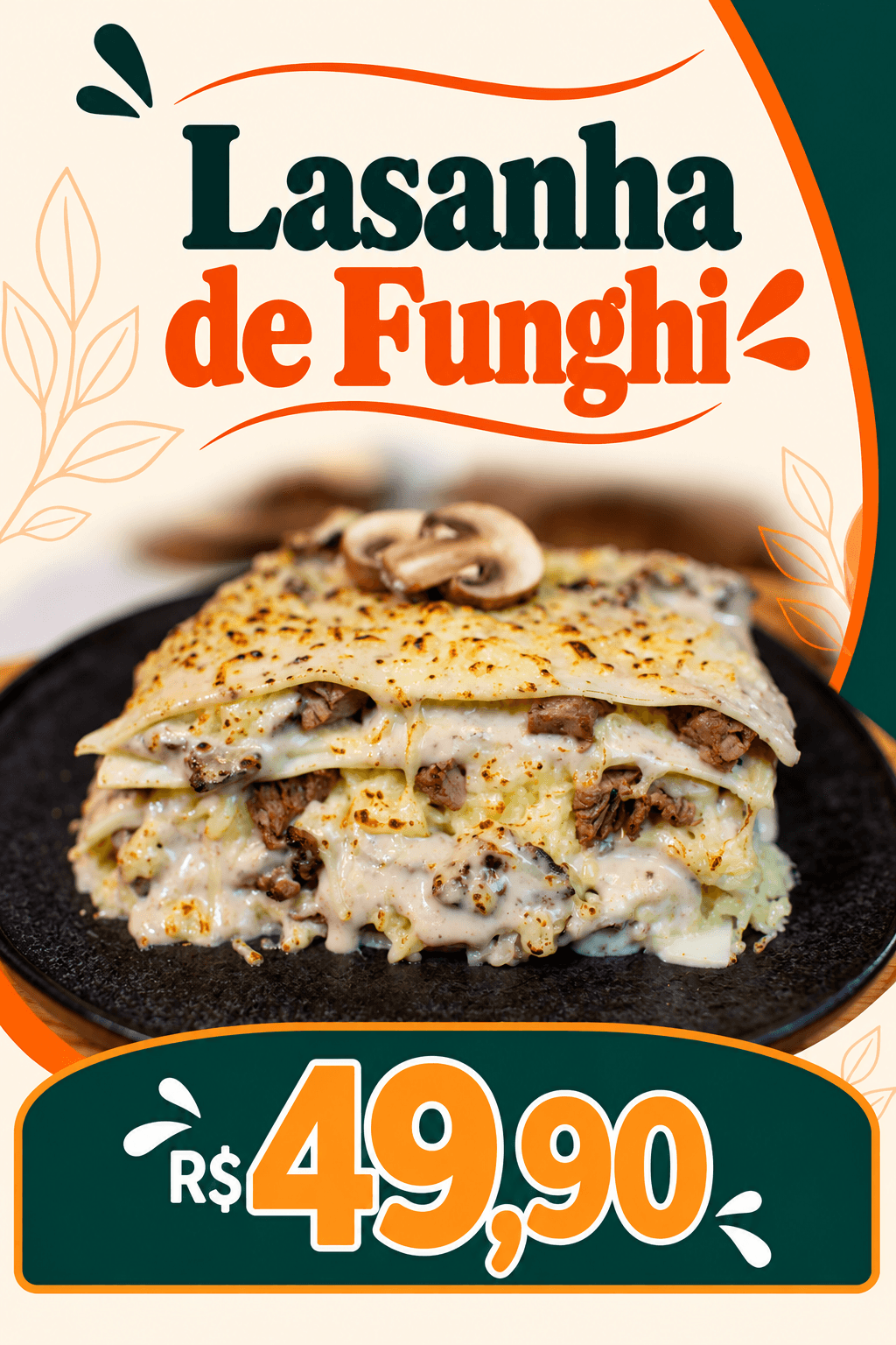 Lasanha de Funghi (600g)