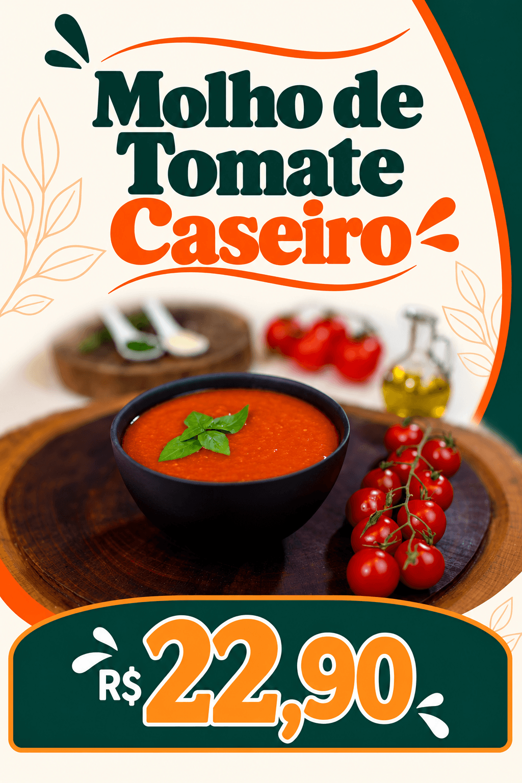 Molho de Tomate Caseiro (500ml)