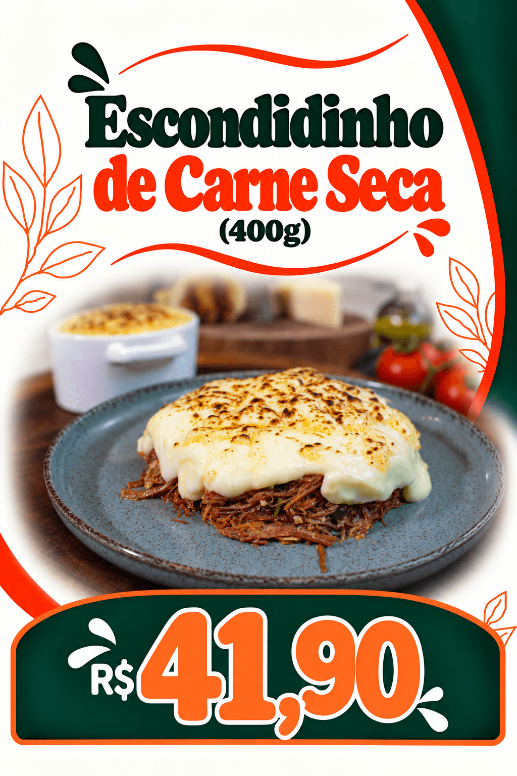 Escondidinho de Carne Seca (400g)