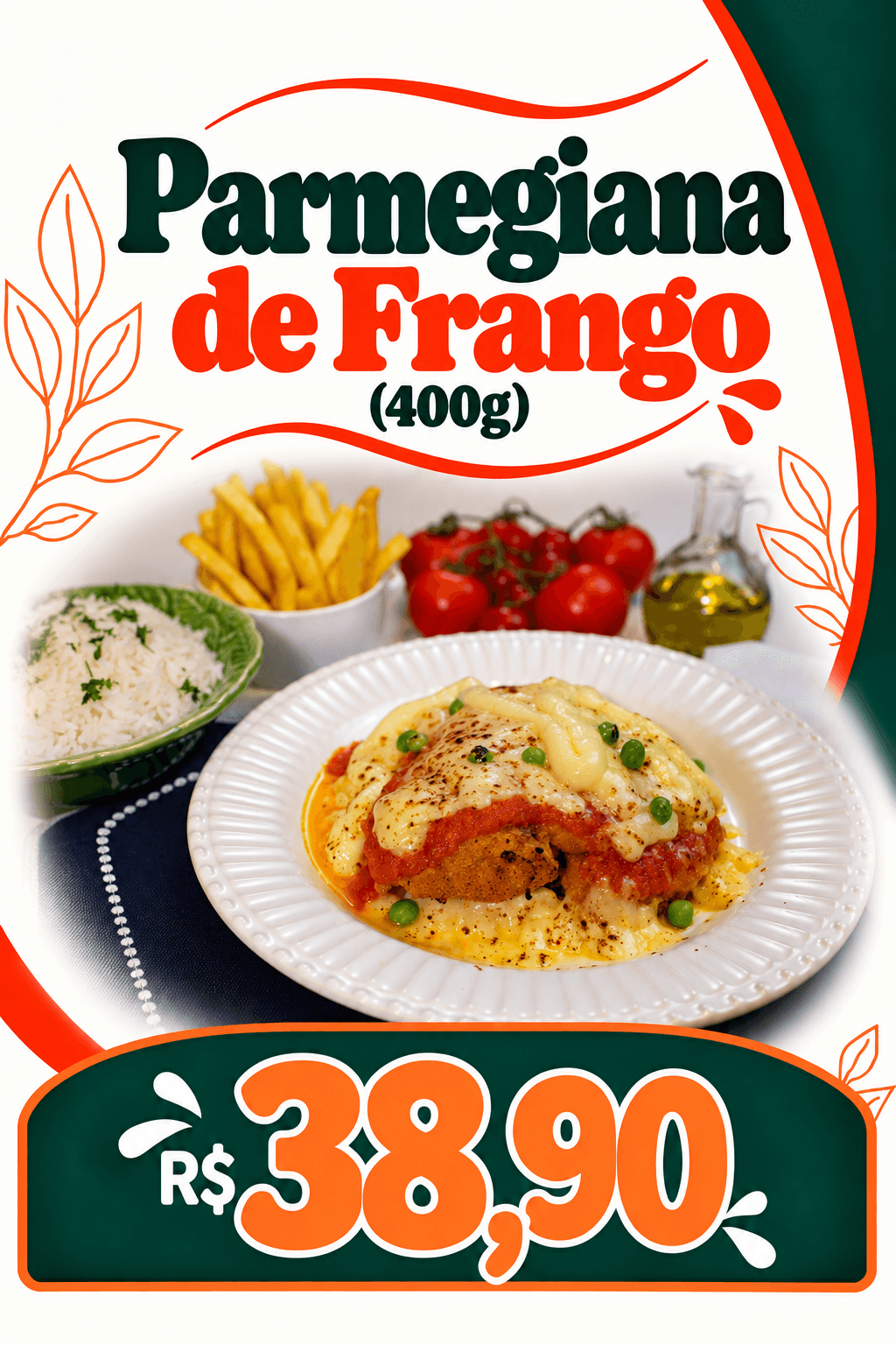 Parmegiana de Frango (400g)