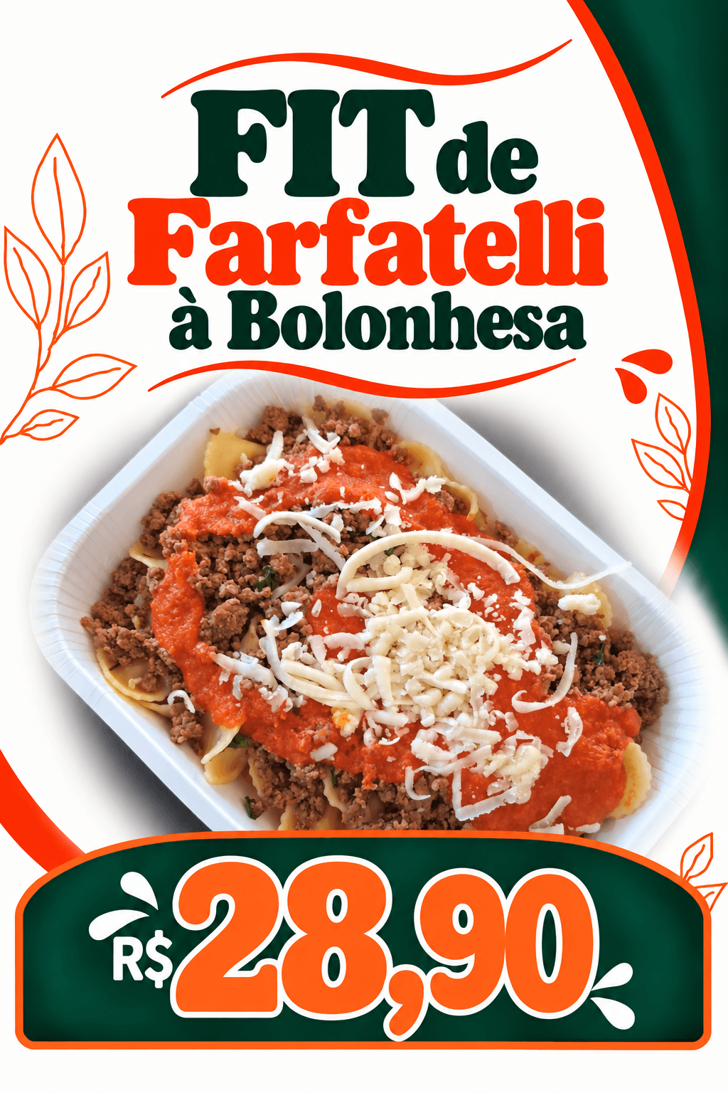 FIT: Farfalle à Bolonhesa (300g)