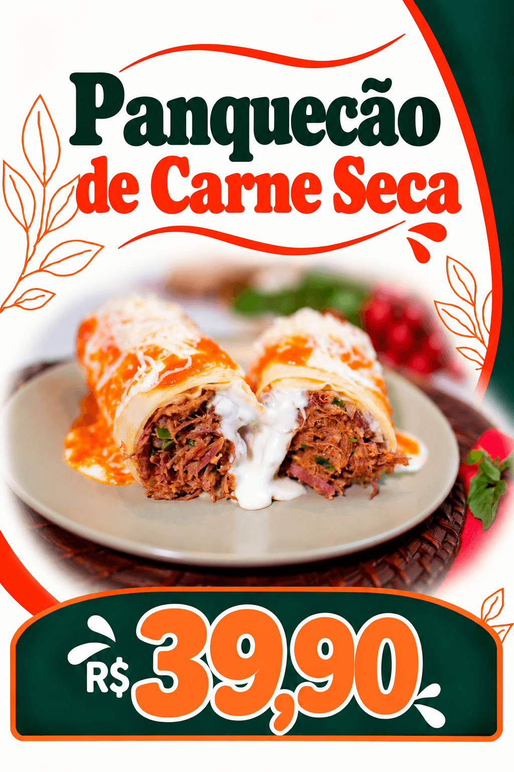 Panquecão de Carne Seca (400g)